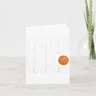 Tarjeta No me asustes entreno Chicas de básquetbol