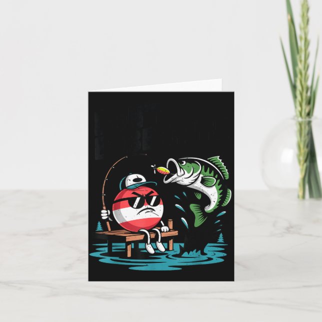 Tarjeta No me bobber juventud Chico adolescente B pez dive (Anverso)