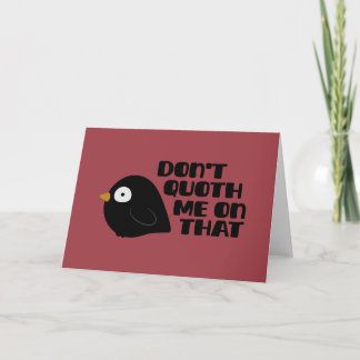 Tarjeta No me cites por eso