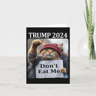 Tarjeta No Me Coman Gatos Para Trump 2024