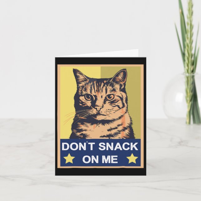 Tarjeta No me engañes, gato gracioso 1 (Anverso)
