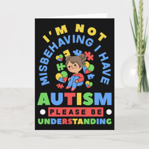 Tarjeta No Me Estoy Portando Mal Tengo Conciencia del Auti