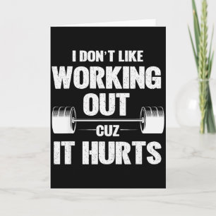 Tarjeta No Me Gusta Hacer Ejercicio Porque Duele Gimnasio 