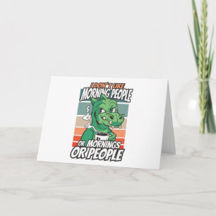 Tarjeta No me gustan las personas madrugadoras ni las maña