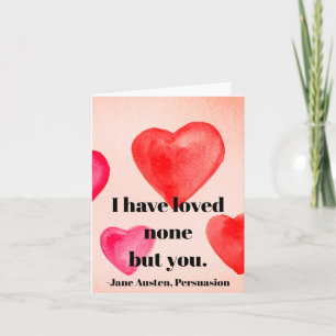 Tarjeta No Me Ha Gustado Más Que Tú - Jane Austen Card