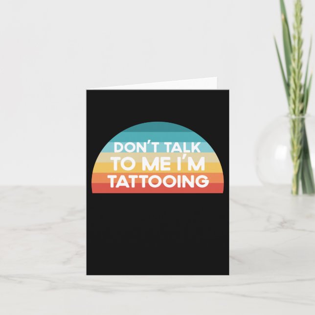 Tarjeta No me hables, soy un regalo gracioso (Anverso)