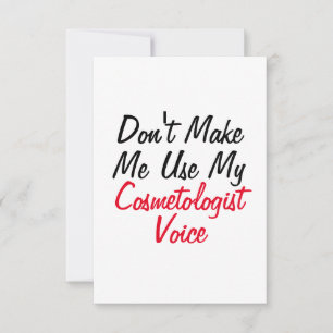 Tarjeta No me hagas usar mi voz cometóloga