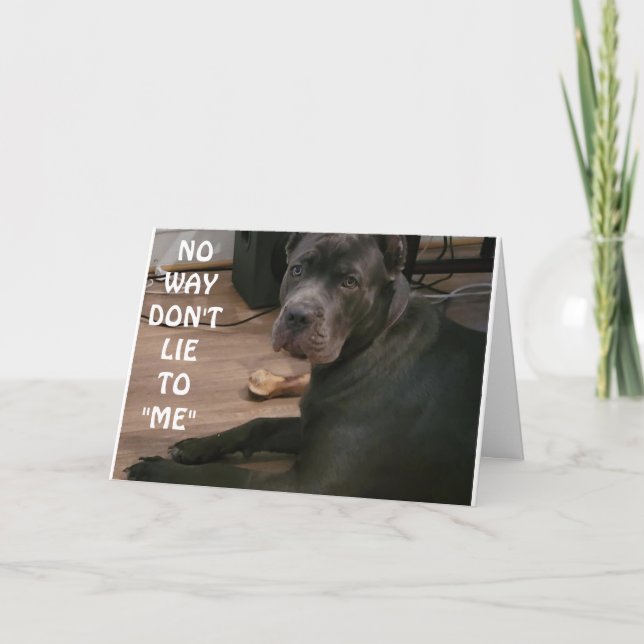 TARJETA ¡¡¡NO ME MIENTES, NO PUEDES TENER 18 AÑOS!!! TARJE (Anverso)