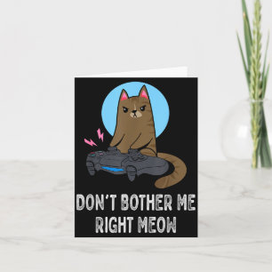 Tarjeta No me molestes ahora - Video divertido de jugador 