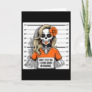 Tarjeta No Me Pongan a Prueba Me VEO Bien En Naranja Hallo