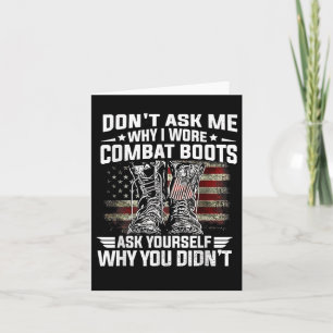 Tarjeta No Me Pregunten Por Qué Llevo Boots De Combate Pre