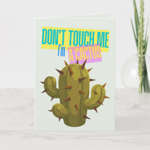 Tarjeta No Me Toques, Soy Un Cactus