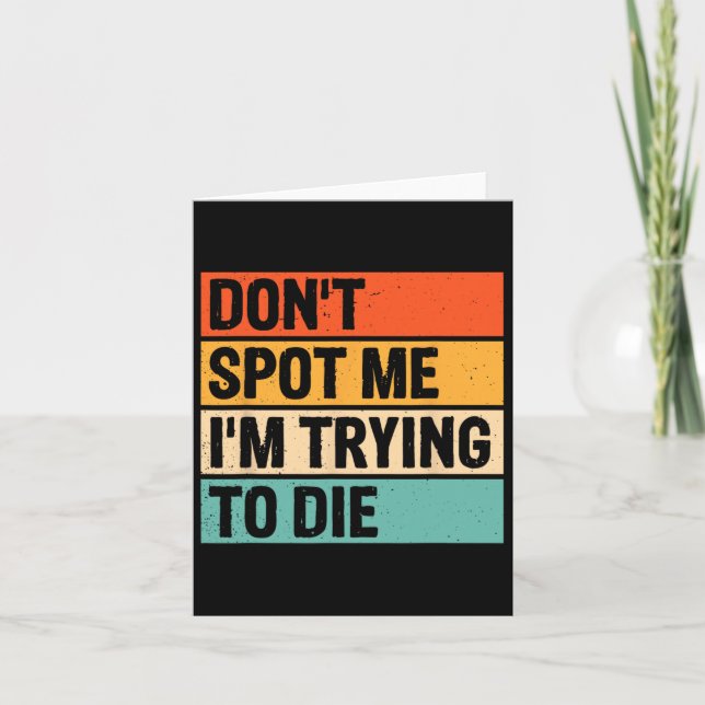 Tarjeta No me veas que estoy tratando de morir. (Anverso)