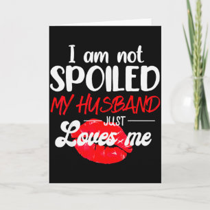 Tarjeta No Mimo a Mi Esposo Solo Me Ama Parejas Vale