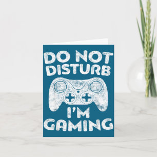Tarjeta No Molestar Camiseta Jugador de Videojuegos