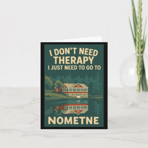 Tarjeta No Necesito Terapia Solo Necesito Ir A Nometne