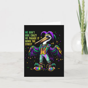 Tarjeta No ocultamos a los locos niños con disfraces de Pe