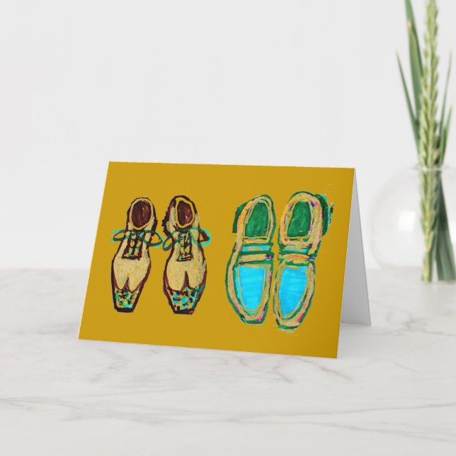 Tarjeta No One Can Ever Fill Your Shoes, Dad Greeting Card (Anverso)
