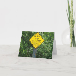 Tarjeta NO PARE Notecards