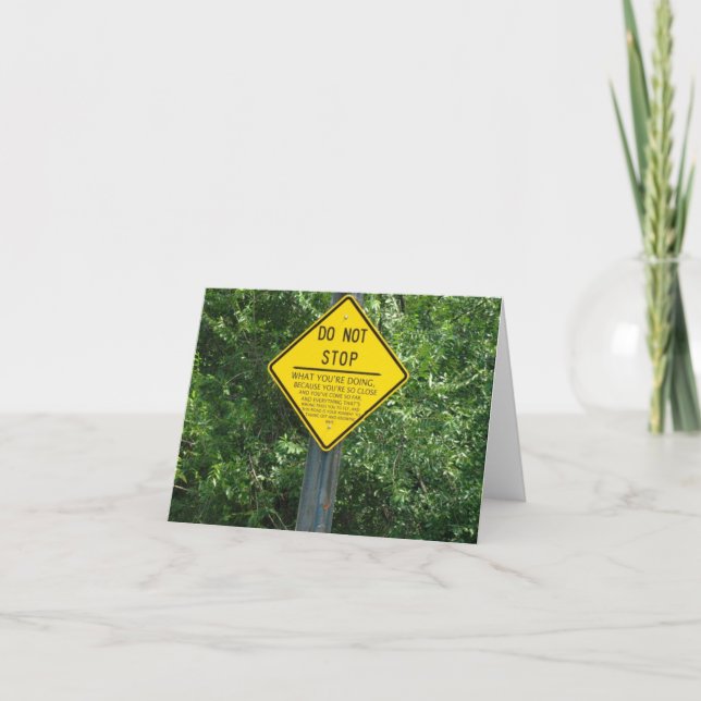 Tarjeta NO PARE Notecards (Anverso)