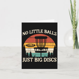 Tarjeta No Pequeños Solo Grandes Discos Golf Frisbee Frolf