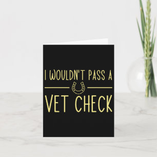 Tarjeta No Podría Emitir Un Vet Check Divertidos Caballos