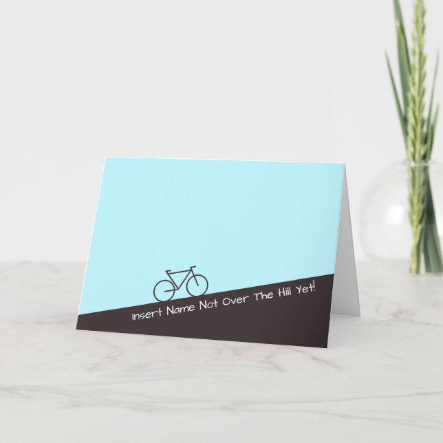 Tarjeta No por la colina todavía - Ciclismo - Añadir nombr (Anverso)