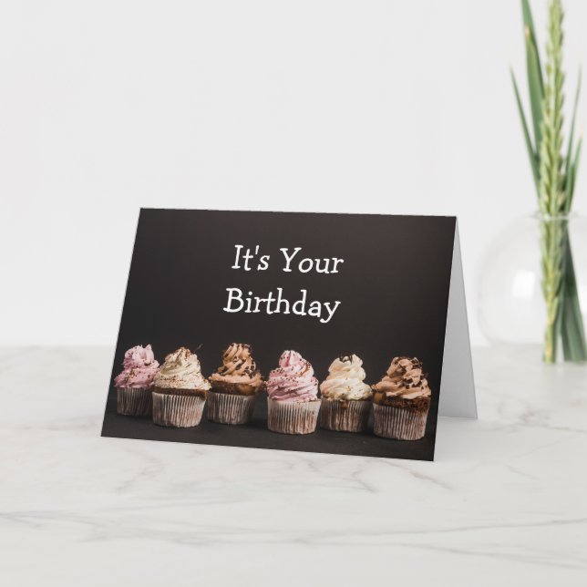 Tarjeta No puede ser tristeza tarta Humor de cumpleaños de (Anverso)