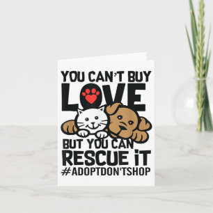 Tarjeta No Puedes Comprar Amor Pero Puedes Rescatarlo Adop