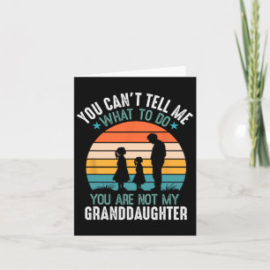 Tarjeta No puedes decirme qué hacer, no eres mi abuelo