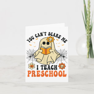 Tarjeta No Puedes E Mí Enseño Preescolar Profesor Hallowee