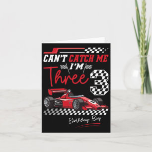 Tarjeta No puedo atraparme Soy 3 súper rojo coche de Carre