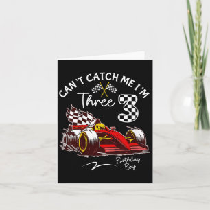 Tarjeta No puedo atraparme Soy 3 súper rojo coche de Carre