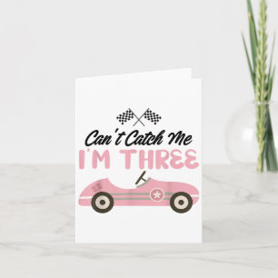 Tarjeta No puedo atraparme Soy el Chica Nk de los 3 años