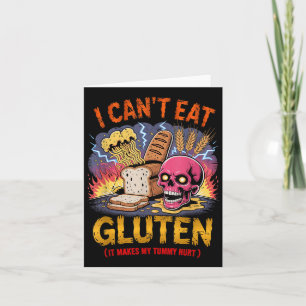 Tarjeta No Puedo Comer Gluten Me Hace Dolor De Barriga Div