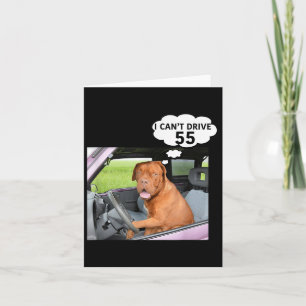 Tarjeta No puedo conducir 55 regalos graciosos