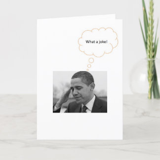 Tarjeta No puedo creer que soy el comandante en jefe