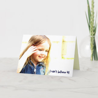 Tarjeta ¡No puedo creerlo!