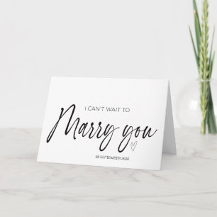 Tarjeta No puedo esperar a casarme con tu Boda novia al Gr