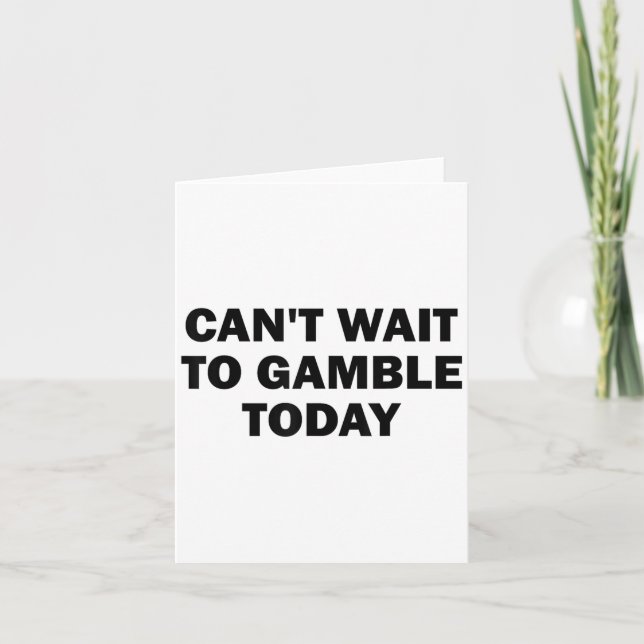 Tarjeta No puedo esperar a jugar hoy (Anverso)