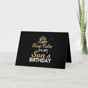 Tarjeta No Puedo Estar Tranquilo Es El Cumpleaños De Mi Hi