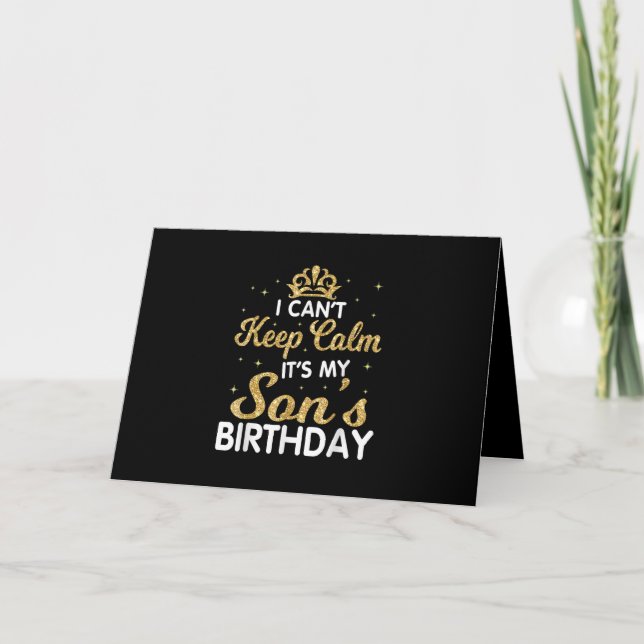 Tarjeta No Puedo Estar Tranquilo Es El Cumpleaños De Mi Hi (Anverso)