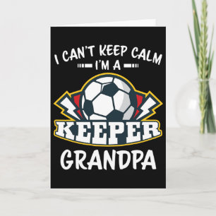 Tarjeta No Puedo Estar Tranquilo Soy Abuelo Portero de Fút