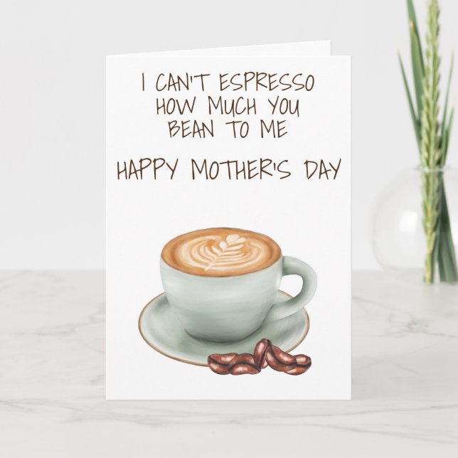 Tarjeta No puedo expresar cuánto te quiero, grano mío (Anverso)