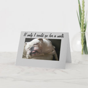TARJETA NO PUEDO IR POR UN CAMINO MUY TRISTE