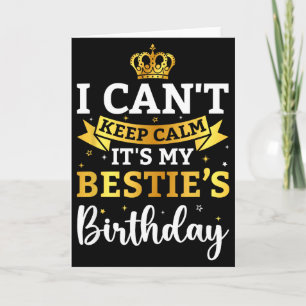 Tarjeta No Puedo Mantener La Calma Es El Cumpleaños De Mi