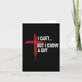 Tarjeta No Puedo Pero Conozco A Un Hombre Jesús Que Cruza 
