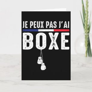 Tarjeta No puedo, tengo boxeo boxeador combyt ring de boxe