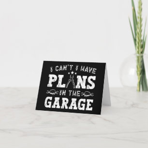 Tarjeta No puedo, tengo planes en el garaje, mecánico dive