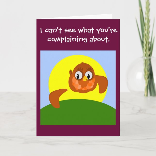 Tarjeta No puedo ver lo que estás quejándote de ENTRAR BIE (Anverso)